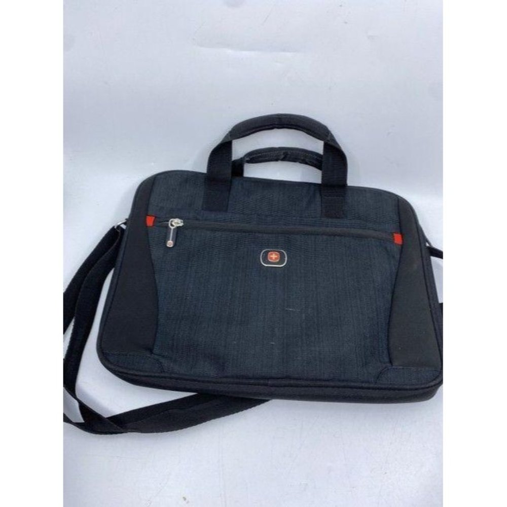 swiss gear black navy nylon cross body bag - Picture 2 of 9